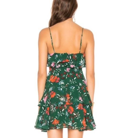 C/Meo Collective Elude Mini Dress Emerald Floral Green Small N - Picture 2 of 8